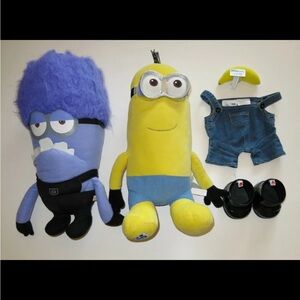 Toy Factory Build-A-Bear Workshop Plush Minion Kevin Despicable Me outfit banana
